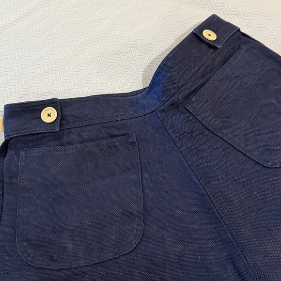 Loro Piana Midnight Blue High Waist Shorts - Picture 5 of 8